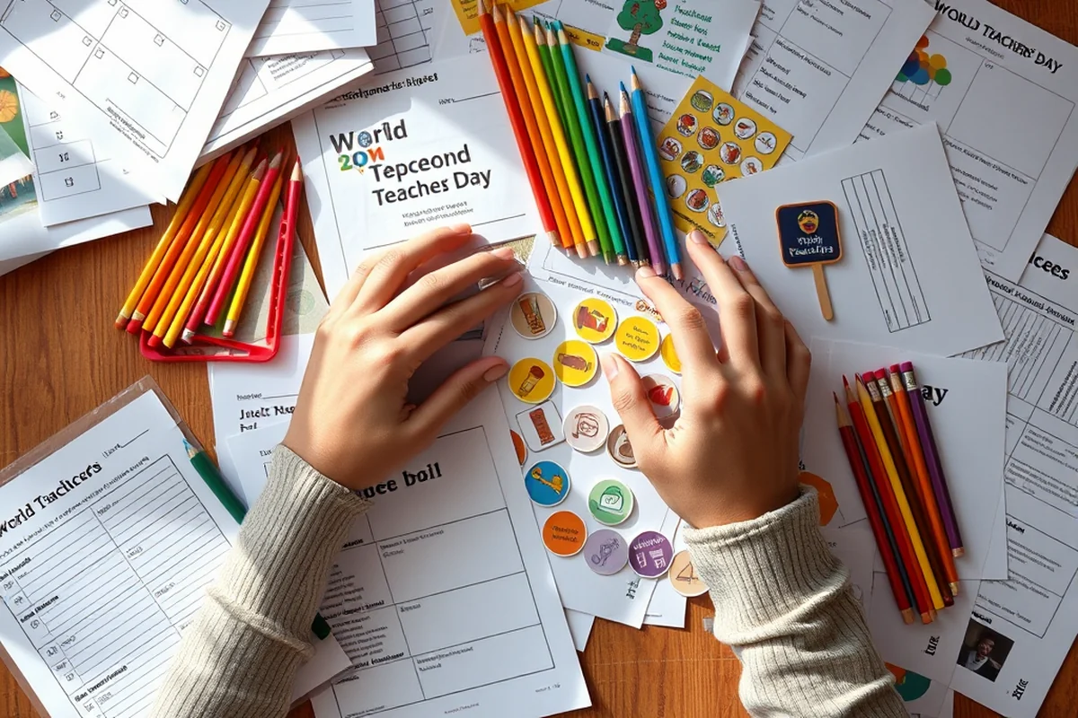 world teachers' day — World Teachers' Day (the finished result)